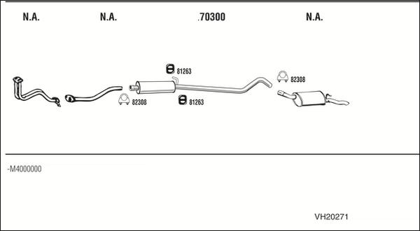 Fonos VH20271 - Система випуску ОГ autocars.com.ua