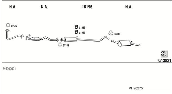 Fonos VH20275 - Система випуску ОГ autocars.com.ua