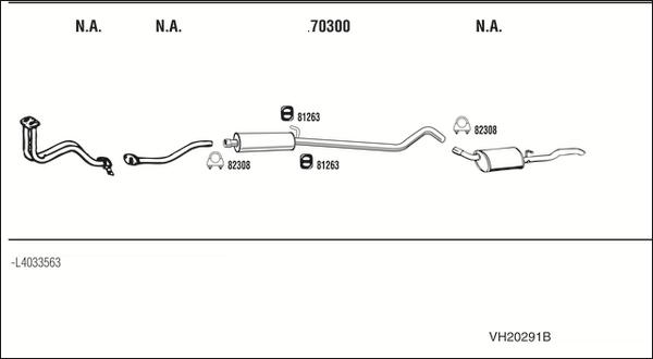 Fonos VH20291B - Система випуску ОГ autocars.com.ua