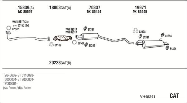 Fonos VH45241 - Система випуску ОГ autocars.com.ua