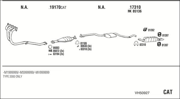 Fonos VH50927 - Система випуску ОГ autocars.com.ua