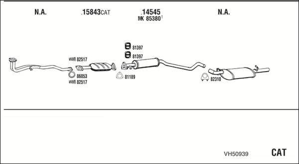 Fonos VH50939 - Система випуску ОГ autocars.com.ua