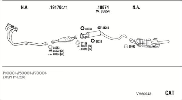 Fonos VH50943 - Система випуску ОГ autocars.com.ua