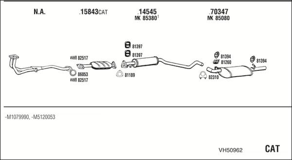 Fonos VH50962 - Система випуску ОГ autocars.com.ua