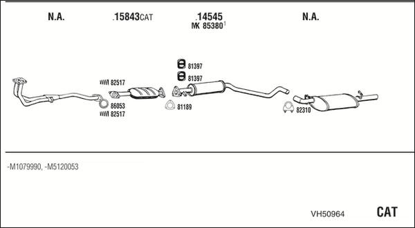 Fonos VH50964 - Система випуску ОГ autocars.com.ua