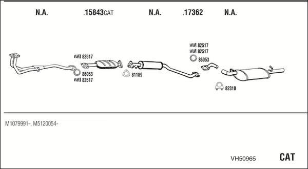 Fonos VH50965 - Система випуску ОГ autocars.com.ua