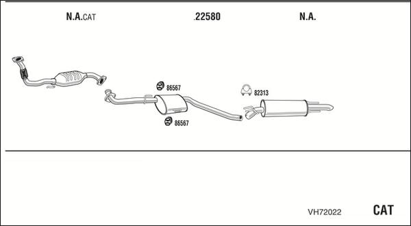 Fonos VH72022 - Система випуску ОГ autocars.com.ua