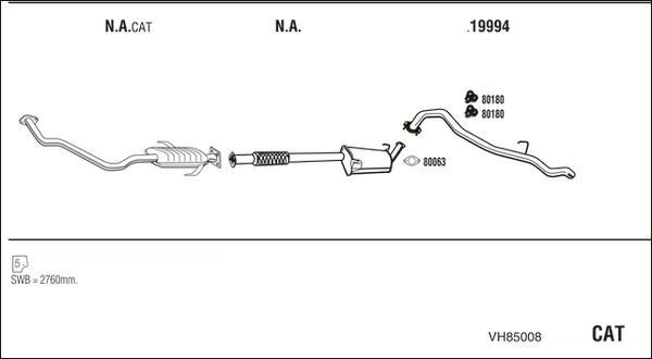 Fonos VH85008 - Система випуску ОГ autocars.com.ua