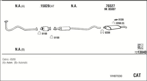Fonos VH87030 - Система випуску ОГ autocars.com.ua