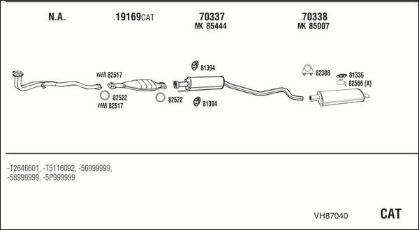 Fonos VH87040 - Система випуску ОГ autocars.com.ua