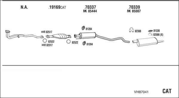 Fonos VH87041 - Система випуску ОГ autocars.com.ua