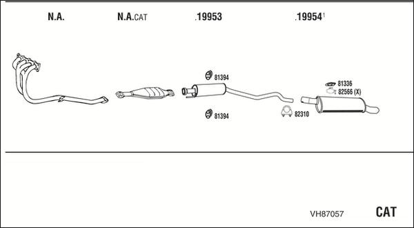 Fonos VH87057 - Система випуску ОГ autocars.com.ua