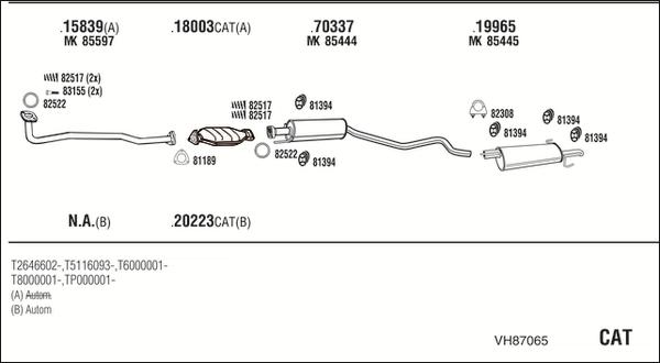 Fonos VH87065 - Система випуску ОГ autocars.com.ua