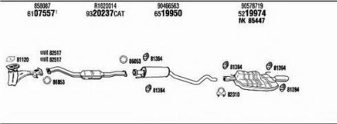 Fonos VH87089 - Система випуску ОГ autocars.com.ua