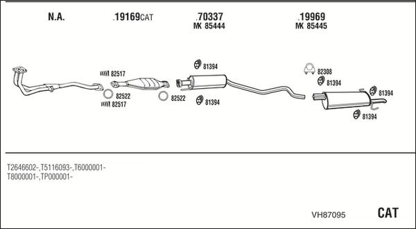 Fonos VH87095 - Система випуску ОГ autocars.com.ua