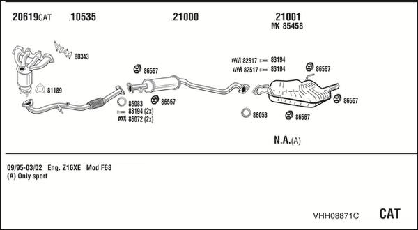 Fonos VHH08871C - Система випуску ОГ autocars.com.ua