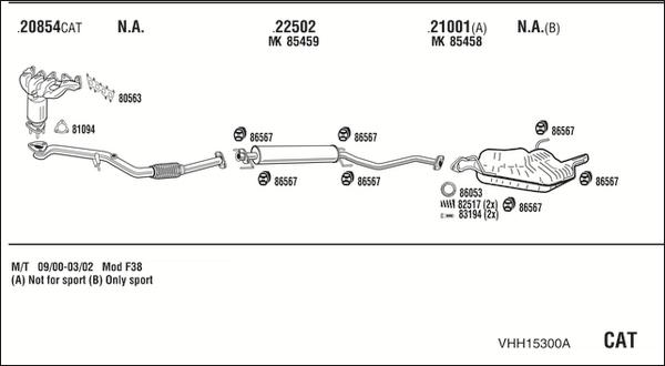 Fonos VHH15300A - Система випуску ОГ autocars.com.ua