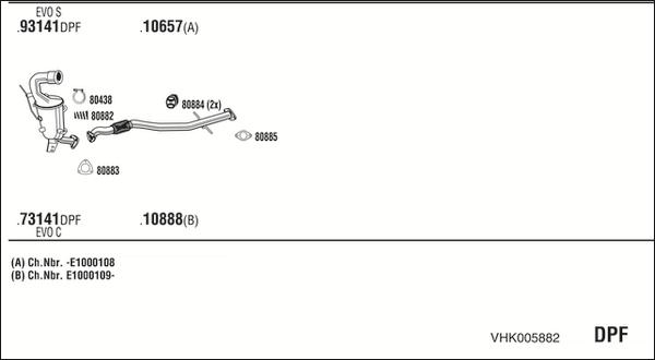 Fonos VHK005882 - Система випуску ОГ autocars.com.ua