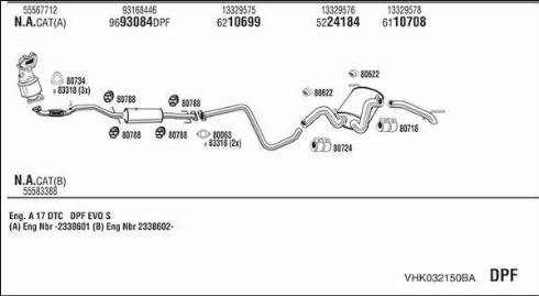 Fonos VHK032150BA - Система выпуска ОГ autodnr.net