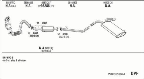 Fonos VHK055297A - Система випуску ОГ autocars.com.ua