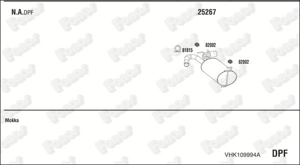 Fonos VHK109994A - Система випуску ОГ autocars.com.ua