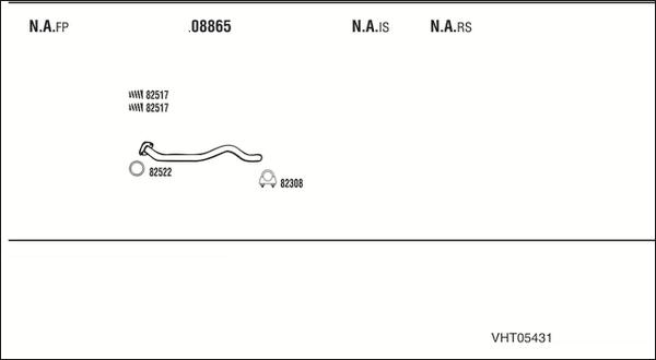 Fonos VHT05431 - Система випуску ОГ autocars.com.ua