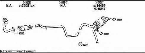 Fonos VO48003 - Система випуску ОГ autocars.com.ua