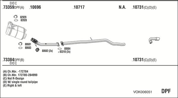 Fonos VOK006051 - Система випуску ОГ autocars.com.ua