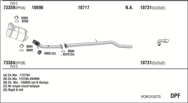 Fonos VOK010275 - Система випуску ОГ autocars.com.ua