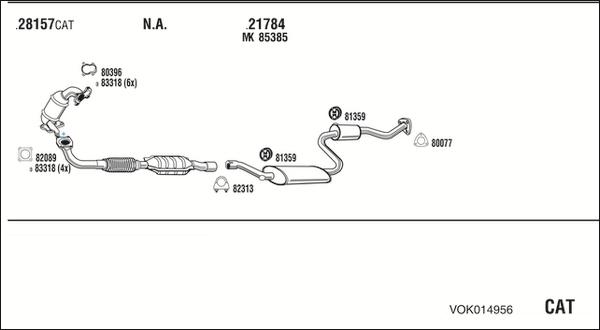 Fonos VOK014956 - Система випуску ОГ autocars.com.ua