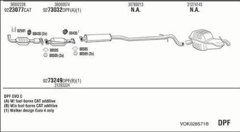 Fonos VOK028571B - Система випуску ОГ autocars.com.ua