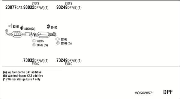 Fonos VOK028571 - Система випуску ОГ autocars.com.ua