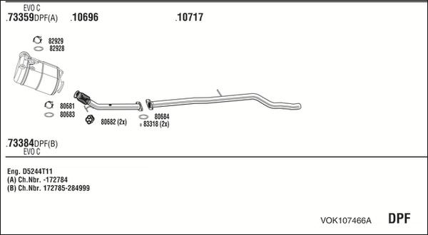 Fonos VOK107466A - Система випуску ОГ autocars.com.ua