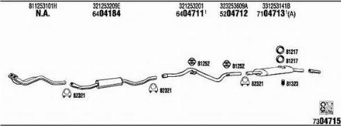 Fonos VW20004 - Система випуску ОГ autocars.com.ua