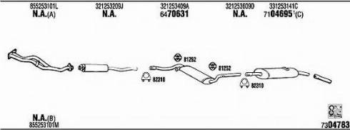 Fonos VW20405 - Система випуску ОГ autocars.com.ua