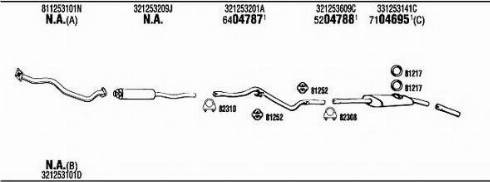 Fonos VW20410 - Система випуску ОГ autocars.com.ua