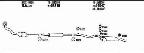 Fonos VW20480 - Система випуску ОГ autocars.com.ua