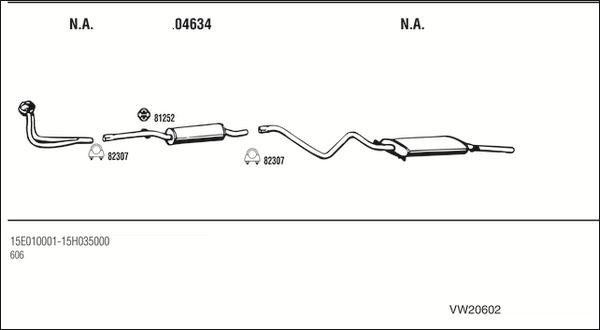 Fonos VW20602 - Система випуску ОГ autocars.com.ua