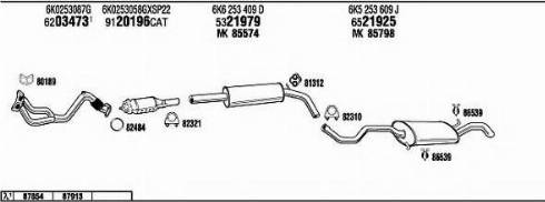 Fonos VW20617 - Система випуску ОГ autocars.com.ua