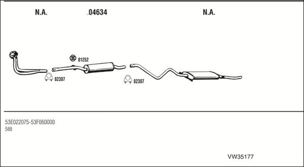 Fonos VW35177 - Система випуску ОГ autocars.com.ua