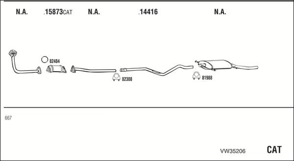 Fonos VW35206 - Система випуску ОГ autocars.com.ua