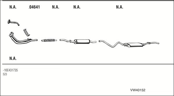Fonos VW40152 - Система випуску ОГ autocars.com.ua