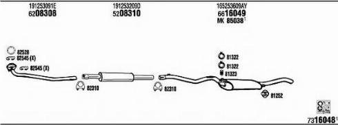Fonos VW40178 - Система випуску ОГ autocars.com.ua