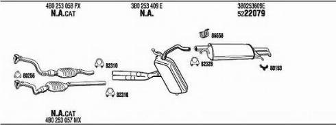 Fonos VW50164 - Система випуску ОГ autocars.com.ua