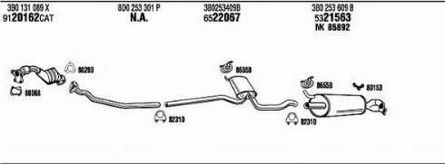 Fonos VW50930 - Система випуску ОГ autocars.com.ua