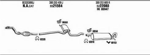 Fonos VW50939 - Система випуску ОГ autocars.com.ua