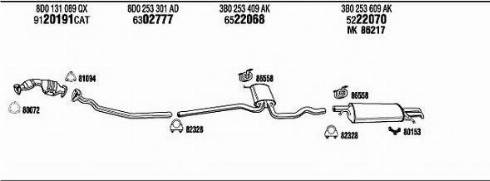 Fonos VW50946 - Система випуску ОГ autocars.com.ua