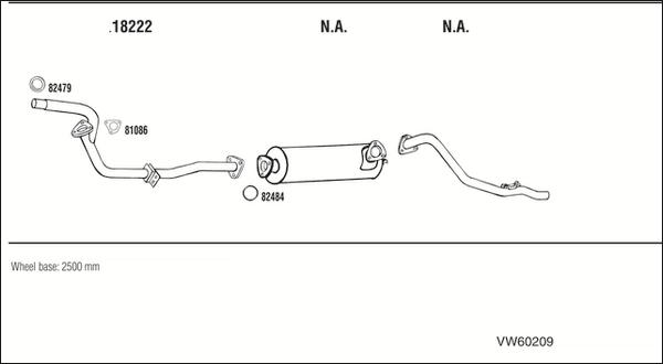 Fonos VW60209 - Система випуску ОГ autocars.com.ua
