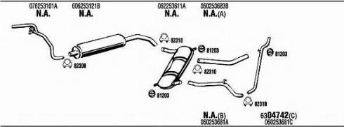 Fonos VW60401 - Система випуску ОГ autocars.com.ua