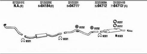 Fonos VW80006 - Система випуску ОГ autocars.com.ua